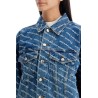 denim logoed jacket