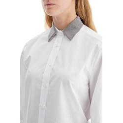 "shirt with beaded collar