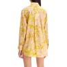 silk floral print shirt