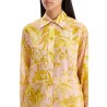 silk floral print shirt