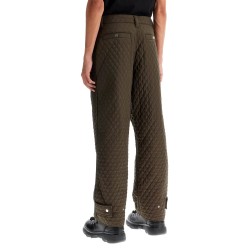 quilted nylon pants for