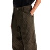 quilted nylon pants for