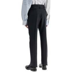 striped wool trousers