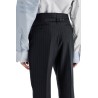 striped wool trousers