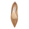 smooth leather love ballerina flats