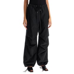 cotton blend parachute pants for men