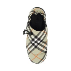 nylon check mules pillow for