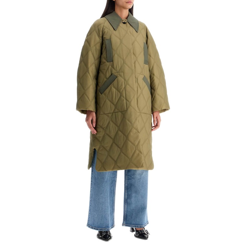 long quilted padded coat