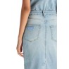 stretch denim midi dress in 8