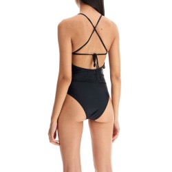 one-piece swimsuit with logo