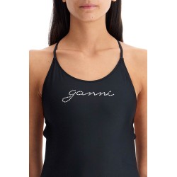 one-piece swimsuit with logo