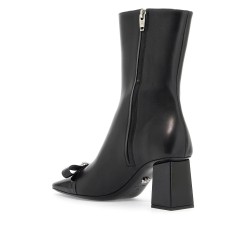 gianni ribbon leather ankle boots with