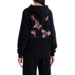 'pinkflower arrow hooded sweat