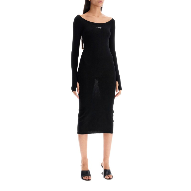 lightweight knit midi dress