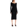 lightweight knit midi dress