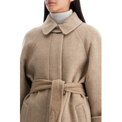 wool and cashmere coat with belt