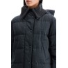 woolen down jacket with hood