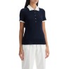 short-sleeved wool polo shirt