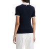 short-sleeved wool polo shirt