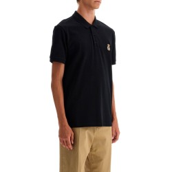 polo shirt with teddy bear application