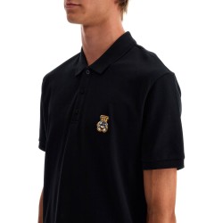 polo shirt with teddy bear application