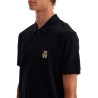 polo shirt with teddy bear application