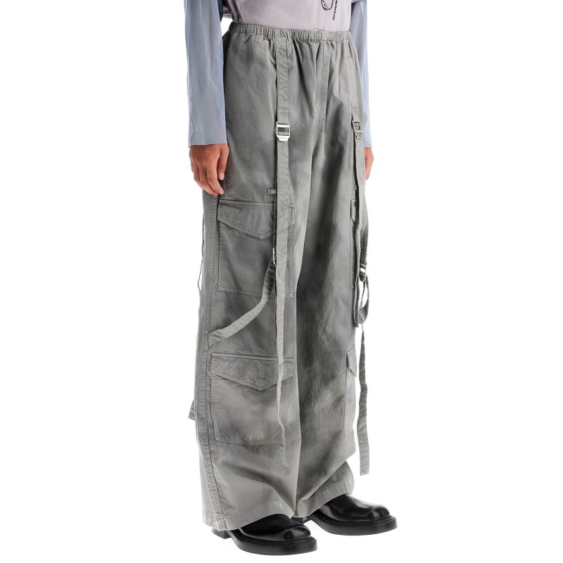 dyed effect cargo pants