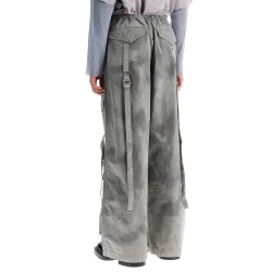 dyed effect cargo pants