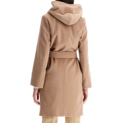 wool coat with hooded c