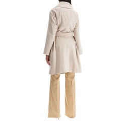 cashmere robe coat with wraparound