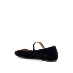 velvet ballet flats for