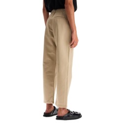 chino pants with logo branding