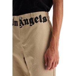 chino pants with logo branding