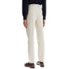 leisure fit gabardine trousers