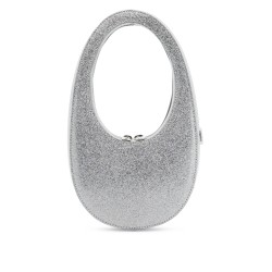 glittered swipe mini hobo bag