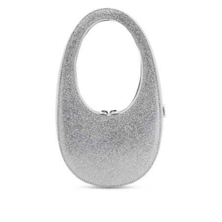 glittered swipe mini hobo bag