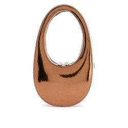 mirrored swipe mini hobo bag