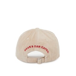 velvet ribbed baseball cap with nine