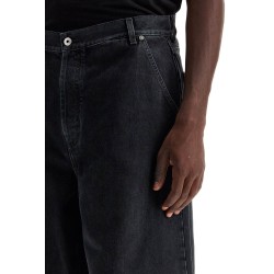 wide five-pocket jeans with spacious