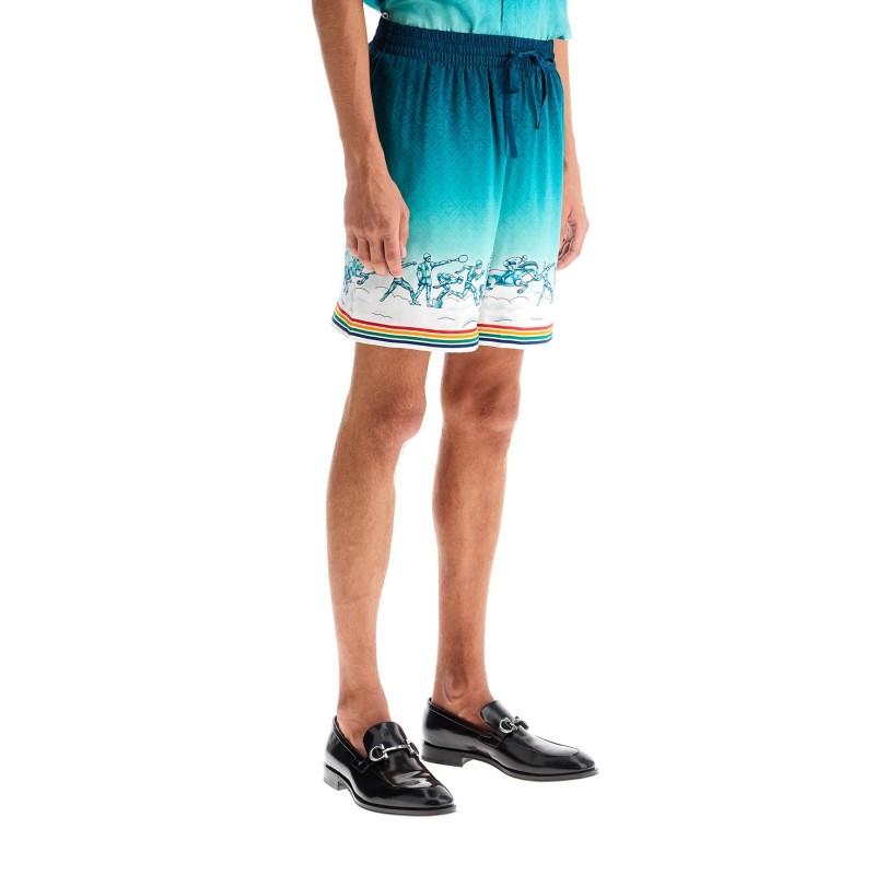 silk bermuda shorts 'the goddess of the