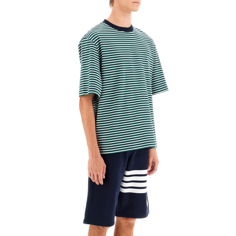 "striped oversized jersey t-shirt"