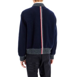 woolen fleece bomber jacket