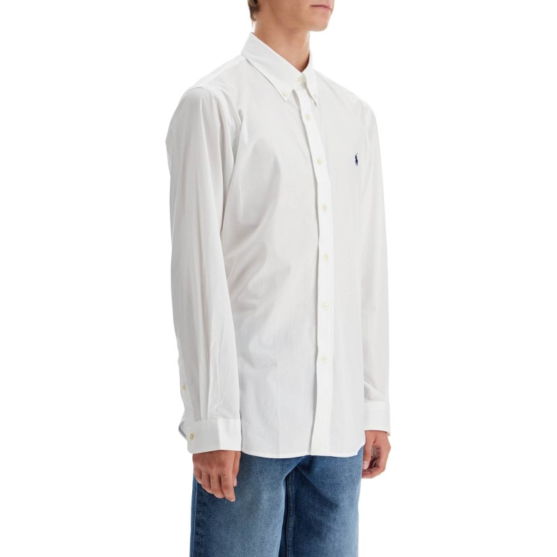 stretch poplin shirt for men