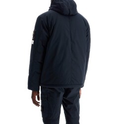 hooded micro twill jacket