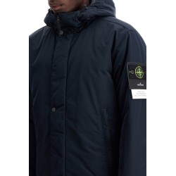 hooded micro twill jacket