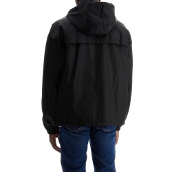 boxy windbreaker jacket with hood