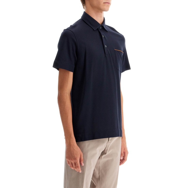 piqué polo shirt with pocket