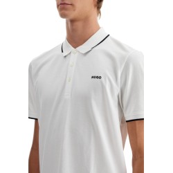 slim fit piqué polo shirt