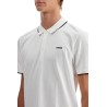 slim fit piqué polo shirt