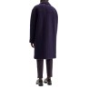 double-breasted heavy wool coat